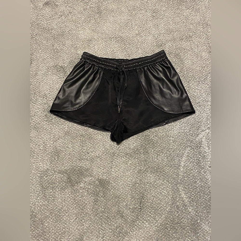 BlankNYC leather skort